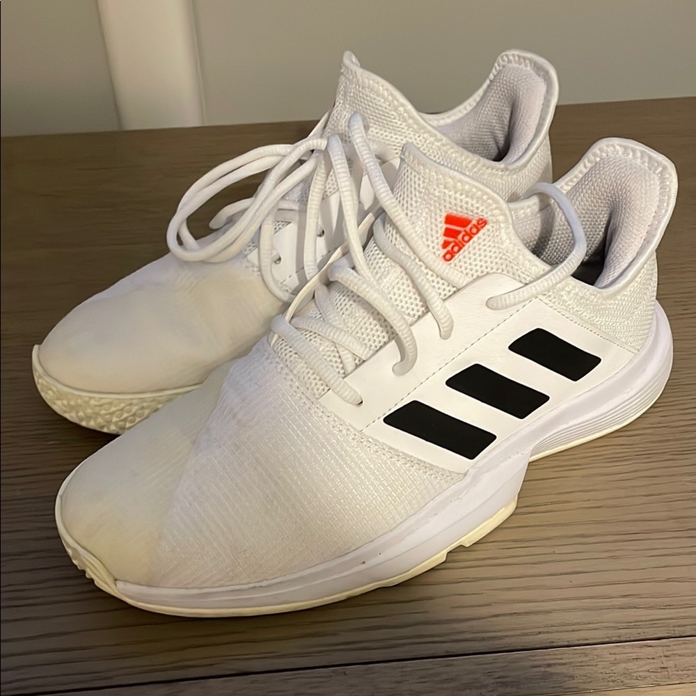 adidas White and Black Athletic Shoes